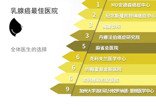 美國乳腺癌治療醫(yī)院